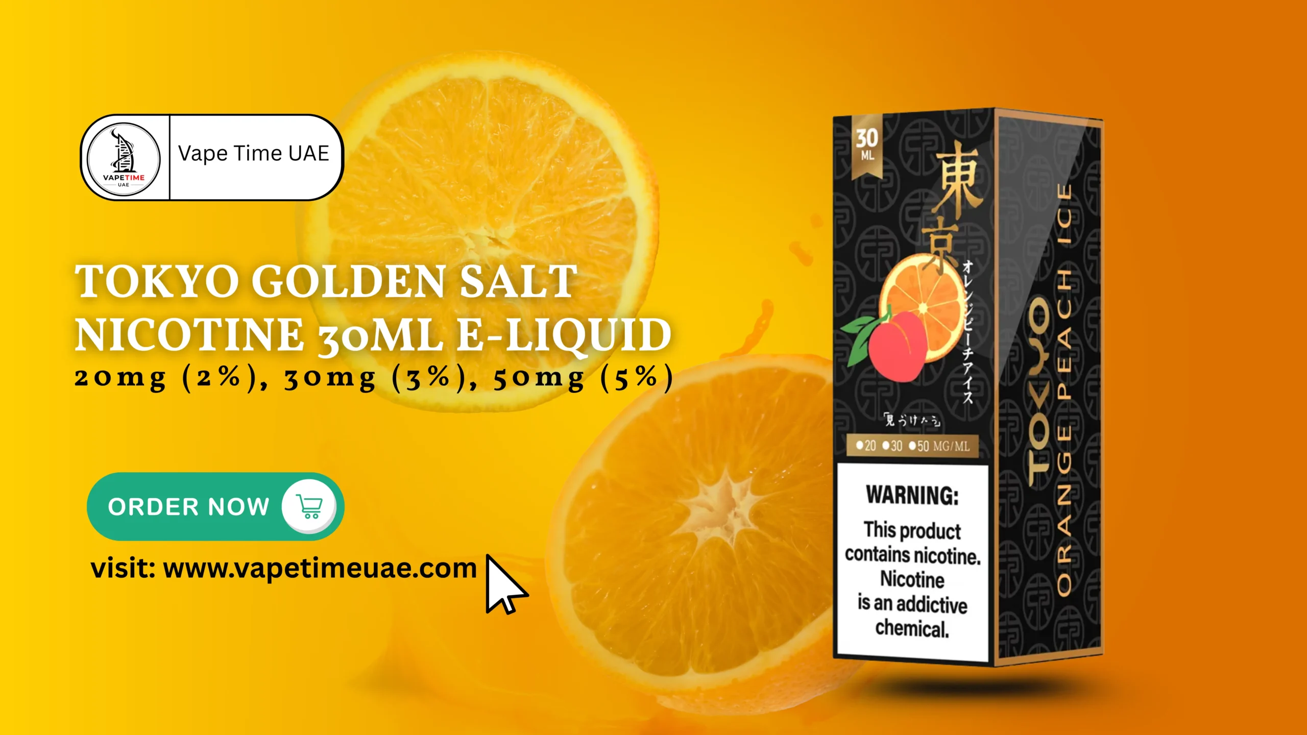 Tokyo Golden Salt Nicotine 30ml E-Liquid