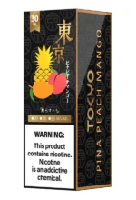 Tokyo Golden Salt Nicotine 30ml E-Liquid 20mg, 30mg, 50mg E-juice Pina Peach Mango