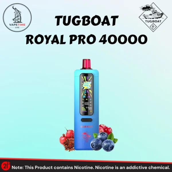 Tugboat Royal Pro DTL 40000 Puffs Blue Mist