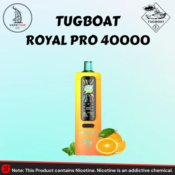 Tugboat Royal Pro DTL 40000 Puffs Orange Mint