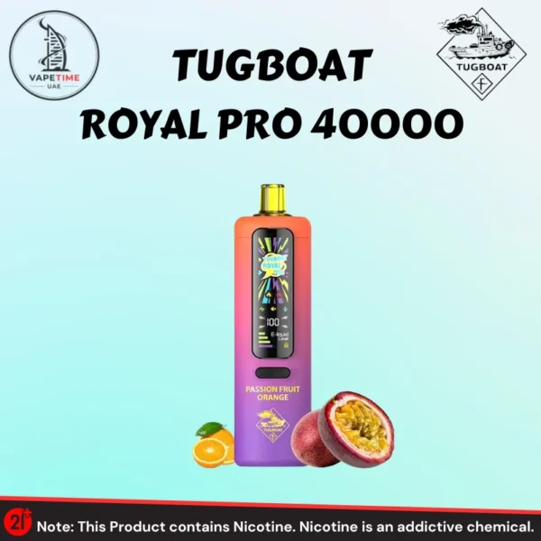 Tugboat Royal Pro DTL 40000 Puffs Passion Fruit Orange