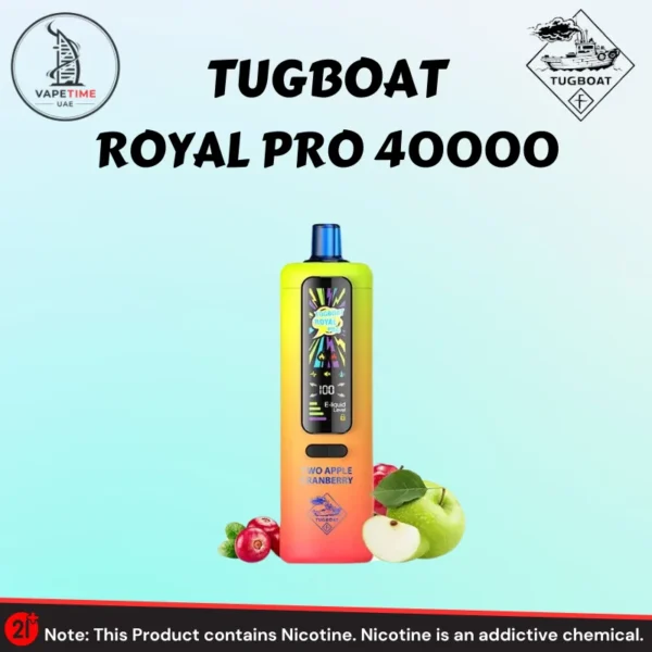 Tugboat Royal Pro DTL 40000 Puffs Two Apple Cranberry