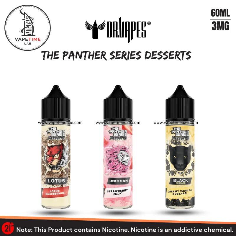 Dr vapes The Panther Series Desserts 60ml e-liquid 3mg juice
