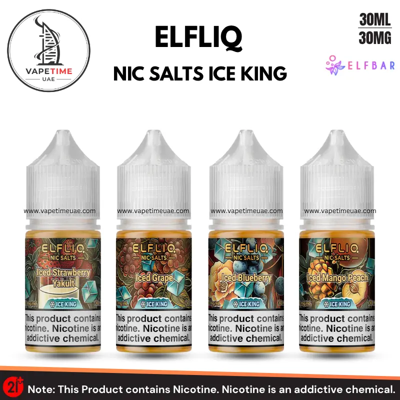 ELFLIQ NIC SALTS ICE KING 30ml E-liquid 30mg e-juice