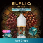 ELFLIQ NIC SALTS ICE KING 30ml E-liquid 30mg e-juice Iced Grape