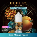 ELFLIQ NIC SALTS ICE KING 30ml E-liquid 30mg e-juice Iced Mango Peach