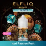 ELFLIQ NIC SALTS ICE KING 30ml E-liquid 30mg e-juice Iced Passion Fruit