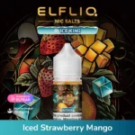ELFLIQ NIC SALTS ICE KING 30ml E-liquid 30mg e-juice Iced Strawberry Mango