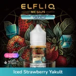 ELFLIQ NIC SALTS ICE KING 30ml E-liquid 30mg e-juice Iced Strawberry Yakult