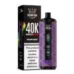 Al Fakher Crown Bar Megamax 40000 Puffs GRAPE MINT