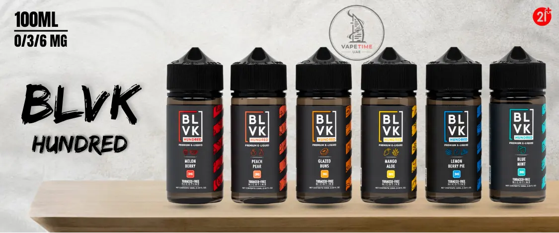 BLVK Freebase Nicotine 100ml eliquid in Dubai Hundred