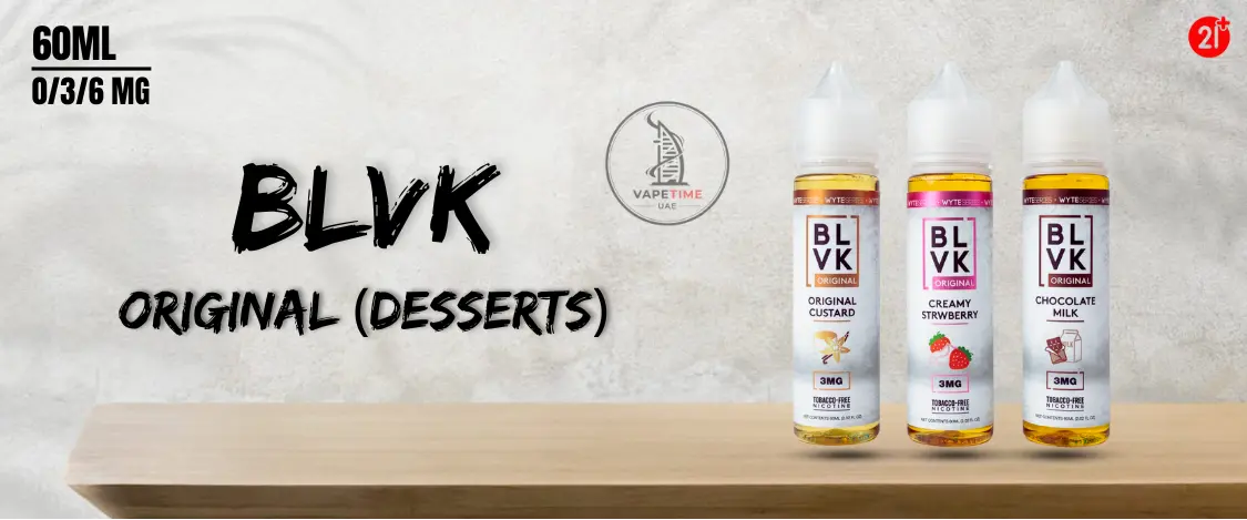 BLVK Freebase Nicotine 60ml eliquid in Dubai ORIGINAL (Desserts) BLVK Freebase Nicotine 60ml eliquid in Dubai ORIGINAL (Desserts)