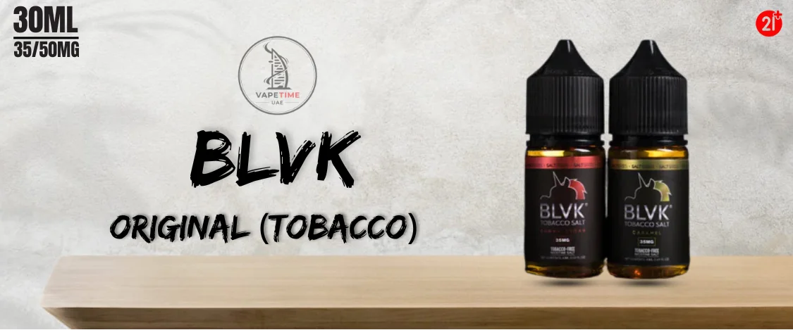 BLVK Salt Nicotine 30ml eliquid in Dubai ORIGINAL (Tobacco)