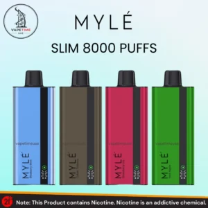 MYLE Slim 8000 Puffs 20MG Disposable Vape