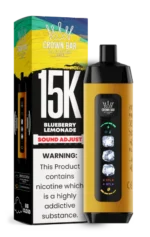 AL FAKHER CROWN BAR 15000 ICE ADJUSTABLE BLUEBERRY LEMONADE