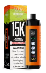 AL FAKHER CROWN BAR 15000 ICE ADJUSTABLE MANGO PINEAPPLE