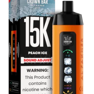 AL FAKHER CROWN BAR 15000 ICE ADJUSTABLE Peach Ice