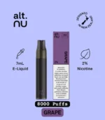 Alt. nu 8000 Puffs 20mg Grape