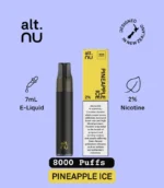 Alt. nu 8000 Puffs 20mg Pineapple Ice