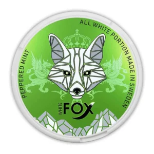 White Fox Nicotine Pouches Peppered Mint 12MG