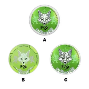 White Fox Nicotine Pouches Peppered Mint 12MG