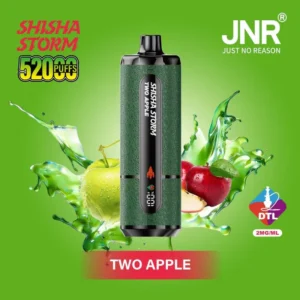 JNR Shisha Storm 52000 Puffs Two Apple