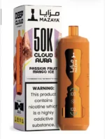 Mazaya Cloud Aura 50k Disposable Vape Passion Fruit Mango Ice