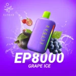 Elf Bar EP8000 Puffs 20mg 50mg disposable vape in Dubai 8000 Puffs, 1500mAh Battery, Grape Ice flavor