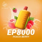Elf Bar EP8000 Puffs 20mg 50mg disposable vape in Dubai 8000 Puffs, 1500mAh Battery, Peach Berry flavor