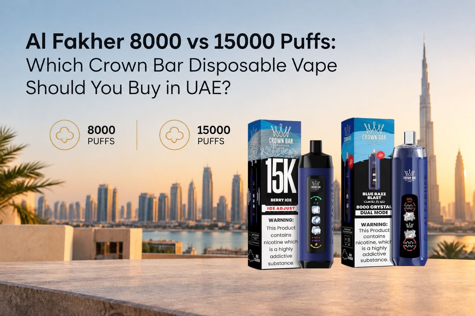 Al Fakher 8000 vs 15000 Puffs