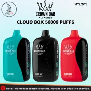 Al Fakher Crown Bar Cloud Box 50000 Puffs 20mg