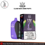 Al Fakher Crown Bar Cloud Box 50000 Puffs 20mg Grape Ice