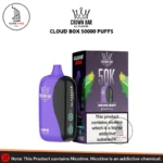 Al Fakher Crown Bar Cloud Box 50000 Puffs 20mg Grape Mint