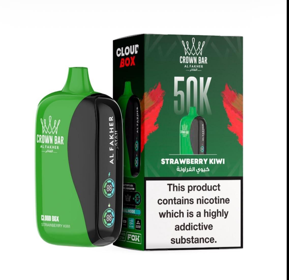 Al Fakher Crown Bar Cloud Box 50000 Puffs Al Fakher Crown Bar Cloud Box 50000 Puffs
