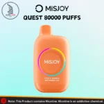 MISJOY QUEST 80000 Puffs 20mg Rechargeable Disposable Vape Peach Mango Watermelon