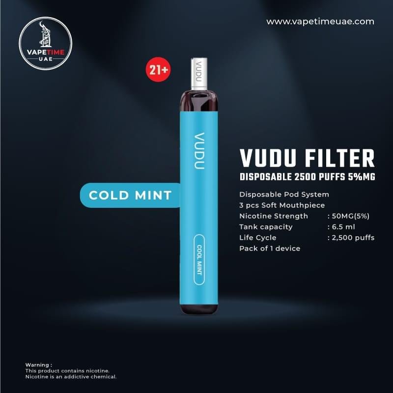 VUDU Filter 2500 Puffs Disposable Vape In UAE