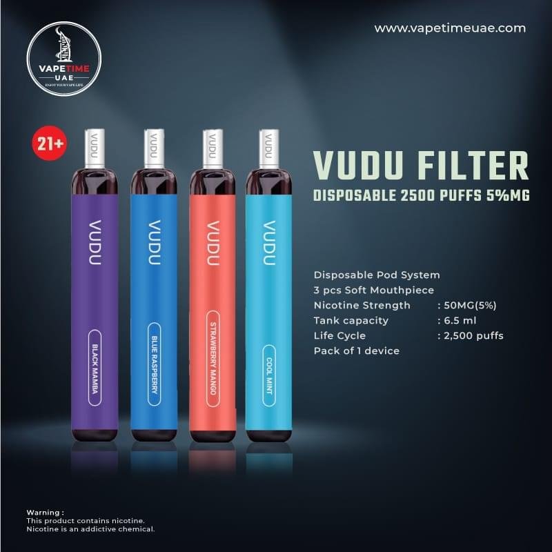 VUDU Filter 2500 Puffs in UAE VUDU Filter 2500 Puffs in UAE