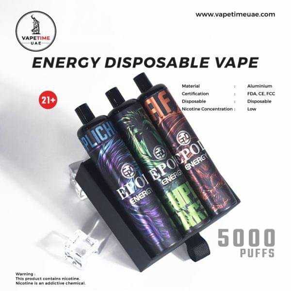 KK ENERGY 5000 PUFFS DISPOSABLE VAPE in UAE