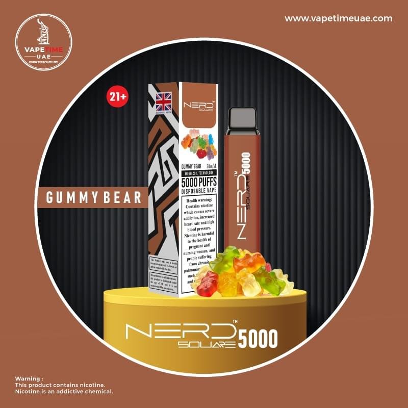 NERD SOUARE 5000 PUFFS DISPOSABLE VAPE in UAE