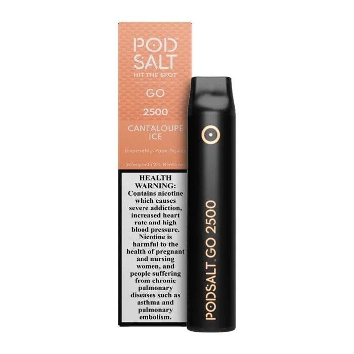Pod Salt Go 2500 PUFFS DISPOSABLE VAPE in UAE - Cantaloupe Ice