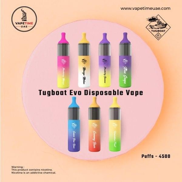 TUGBOAT EVO 4500 PUFFS DISPOSABLE VAPE in UAE