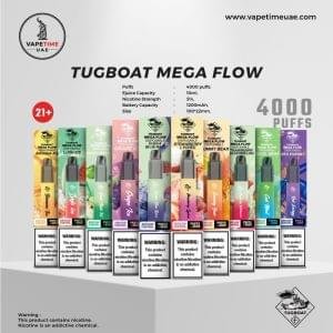 TUGBOAT MEGA FLOW 4000 PUFFS DISPOSABLE VAPE in UAE