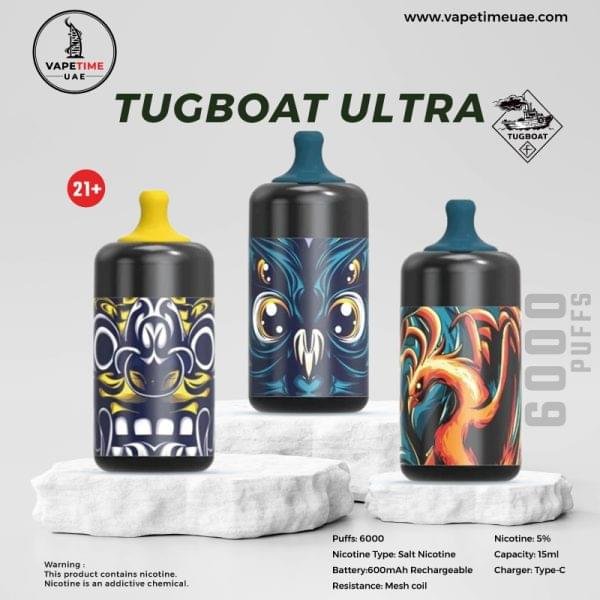 Tugboat Ultra 6000 Puffs Disposable Vape in UAE