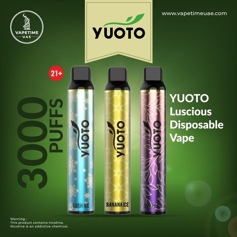 Yuoto Luscious 3000 PUFFS Disposable Vape in UAE Yuoto Luscious 3000 PUFFS Disposable Vape in UAE