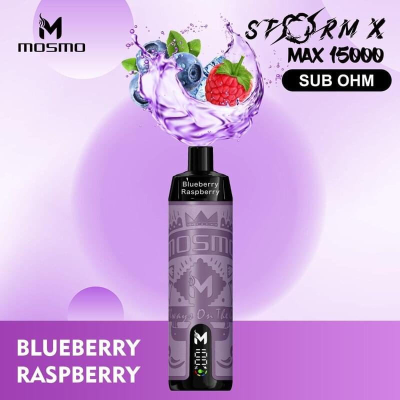 Mosmo Storm X Max 15000 Puffs Blueberry Raspberry
