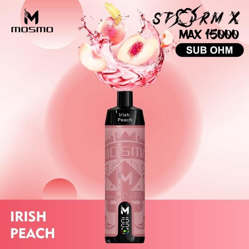 Mosmo Storm X Max 15000 Puffs Irish Peach