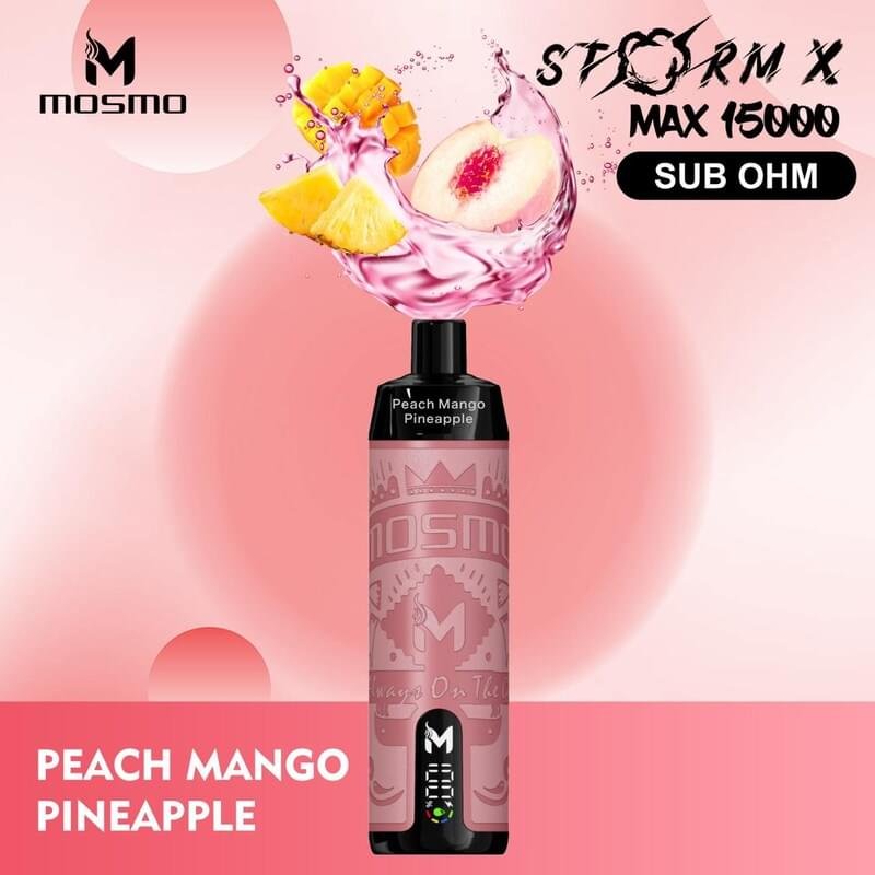 Mosmo Storm X Max 15000 Puffs Peach Mango Pineapple