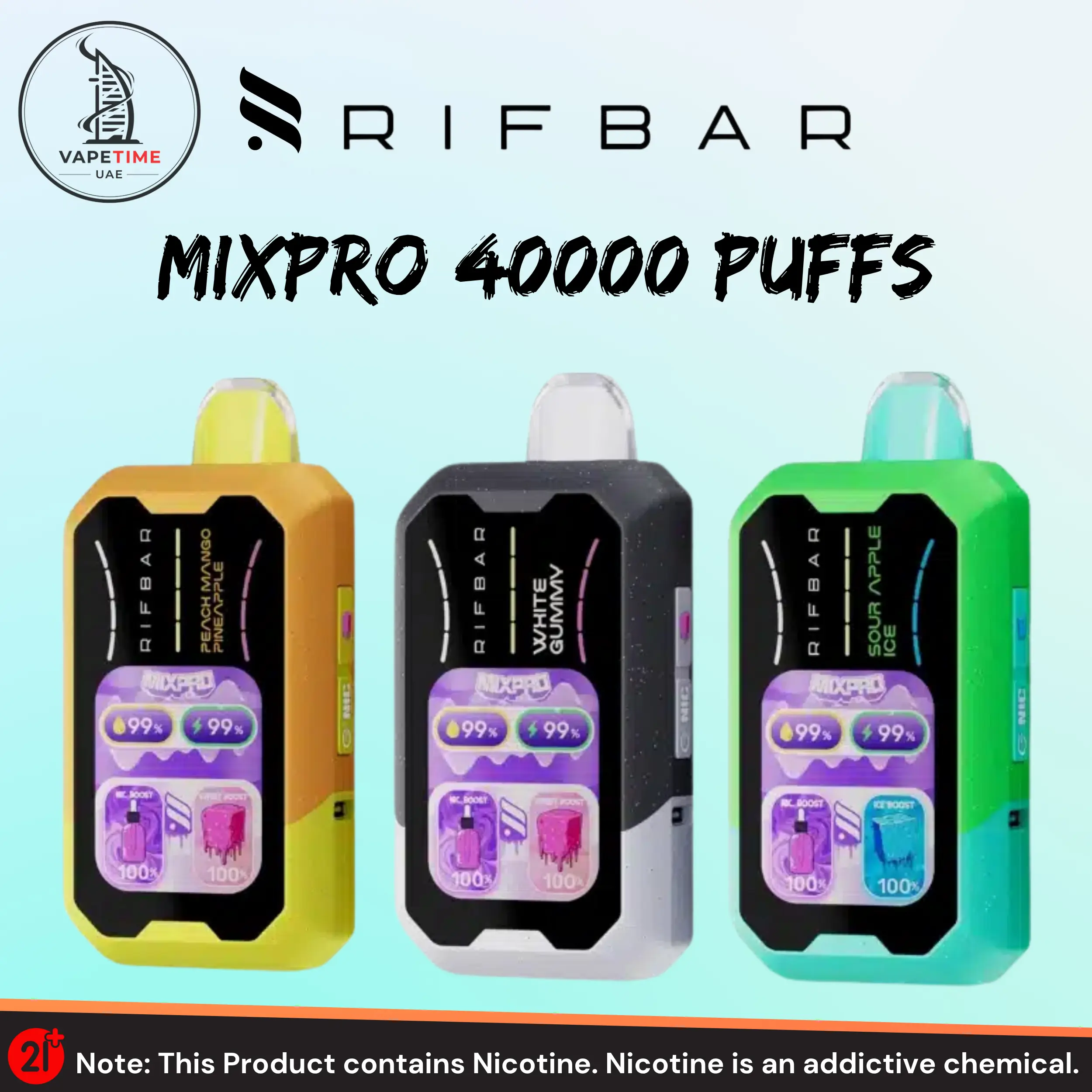 Rifbar Mixpro 40000 Puffs RIFBAR MIX PRO 40K PUFFS Disposable Vape