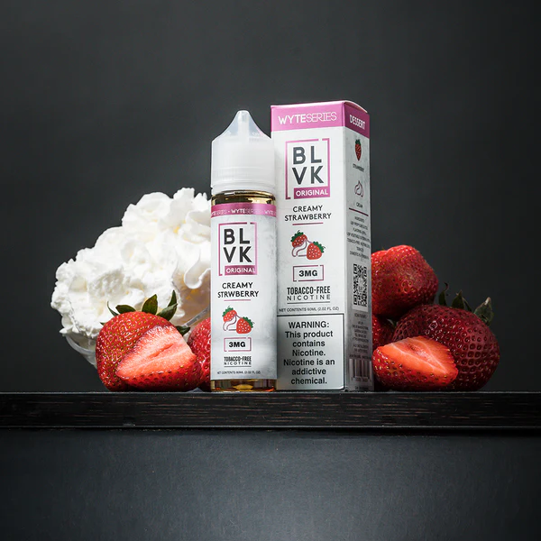 Blvk Freebase Nicotine eliquid in Dubai Creamy Strawberry