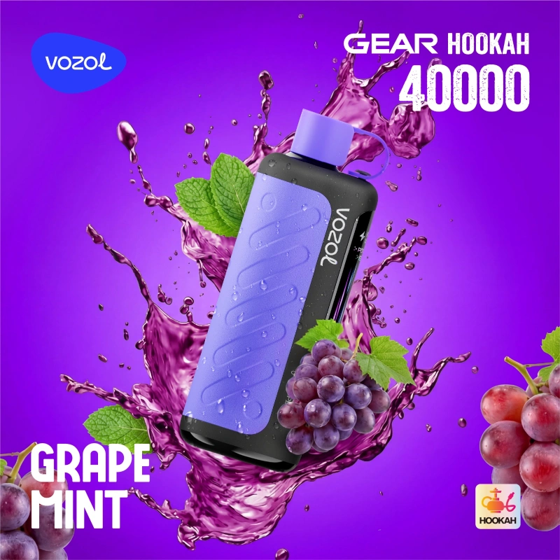 Vozol Gear Hookah 40000 Puffs Grape Mint